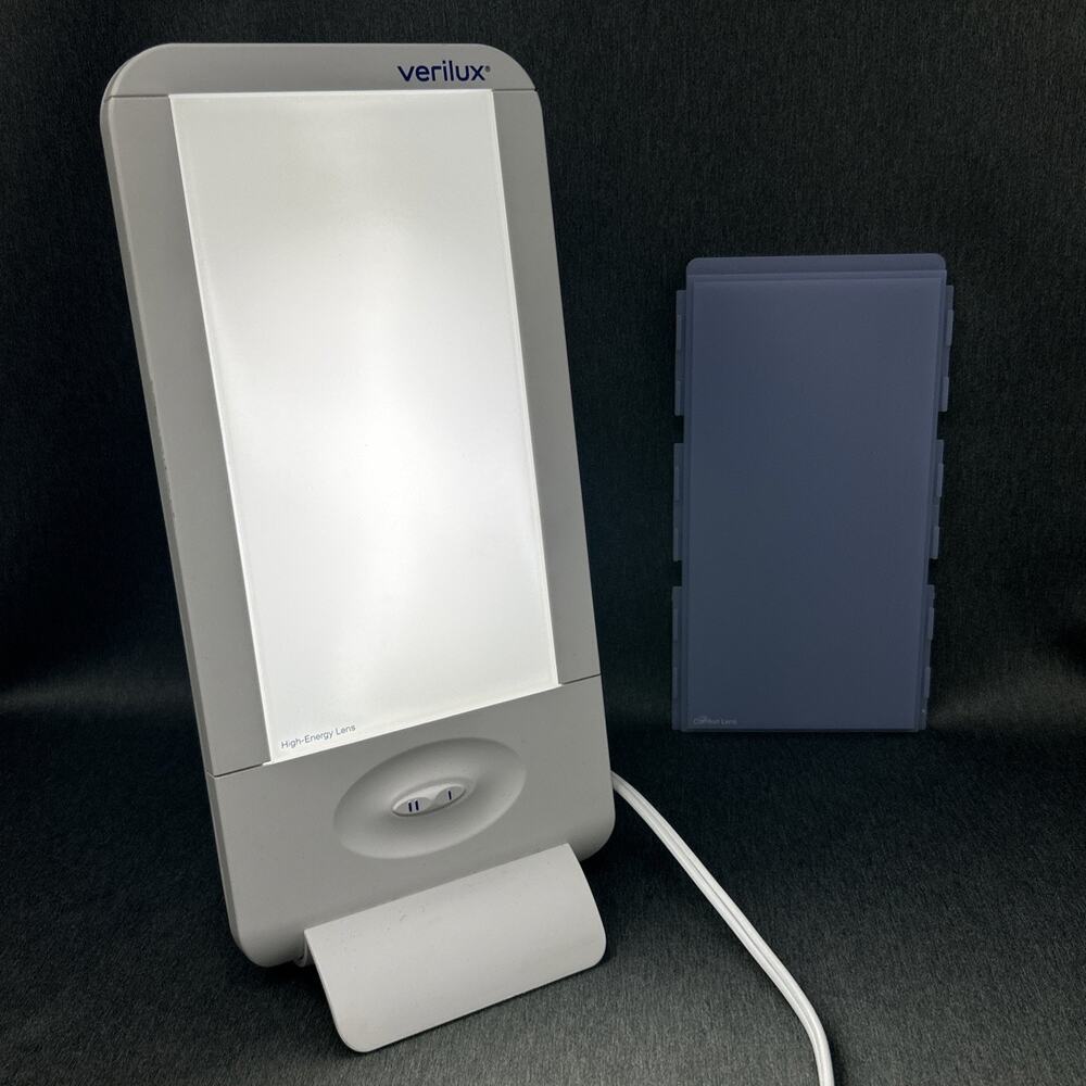 Verilux Happy Light VT20 For Seasonal Depression SAD Therapy Lamp White Compact